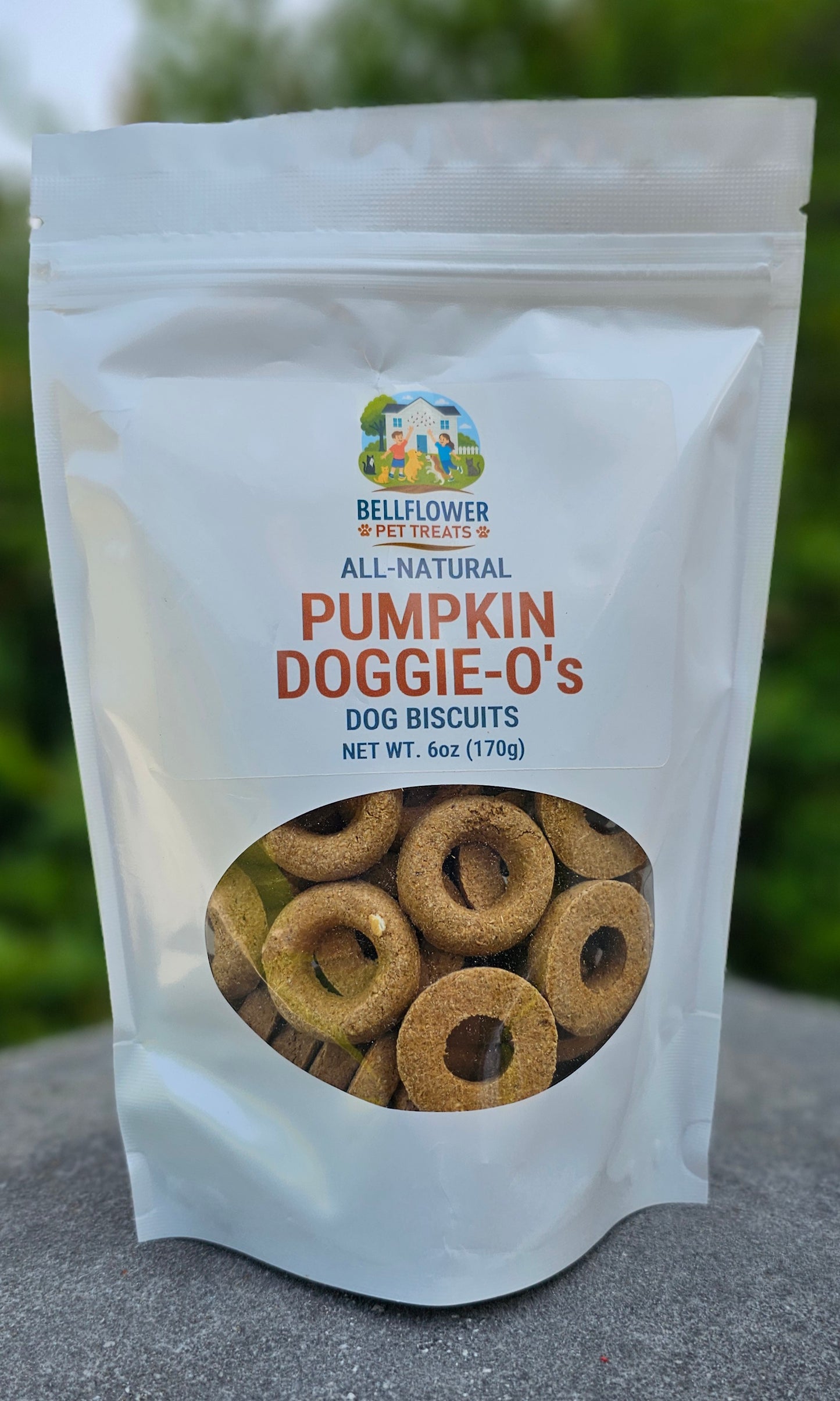 Pumpkin Doggie O's Treats 6oz bag