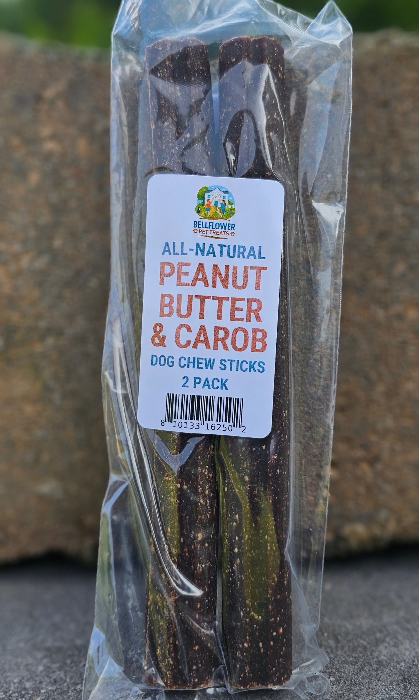 Dog. Peanut Butter & Carob Chew Sticks 2 Pk