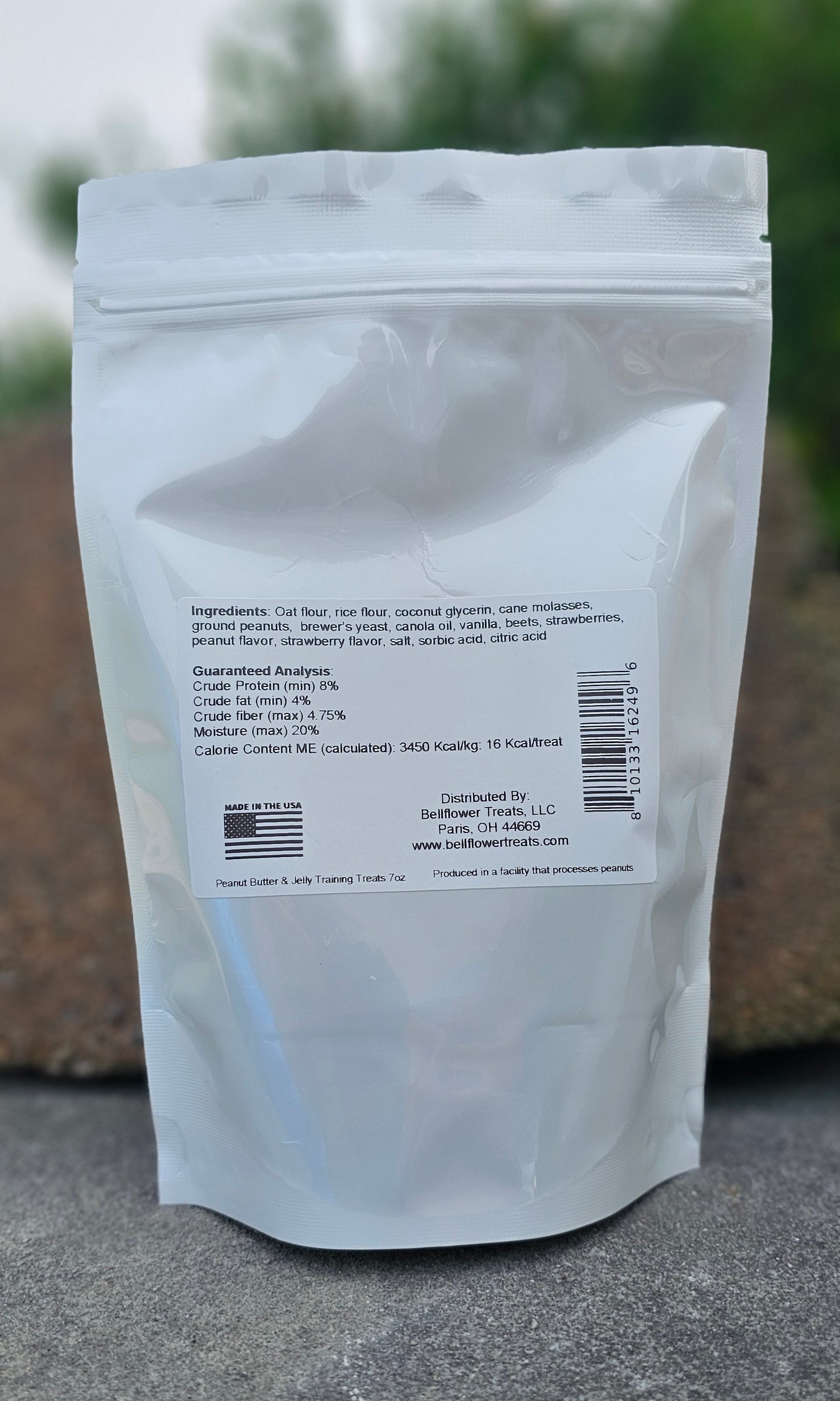 Dog. Peanut Butter & Jelly Training Treats 7oz bag