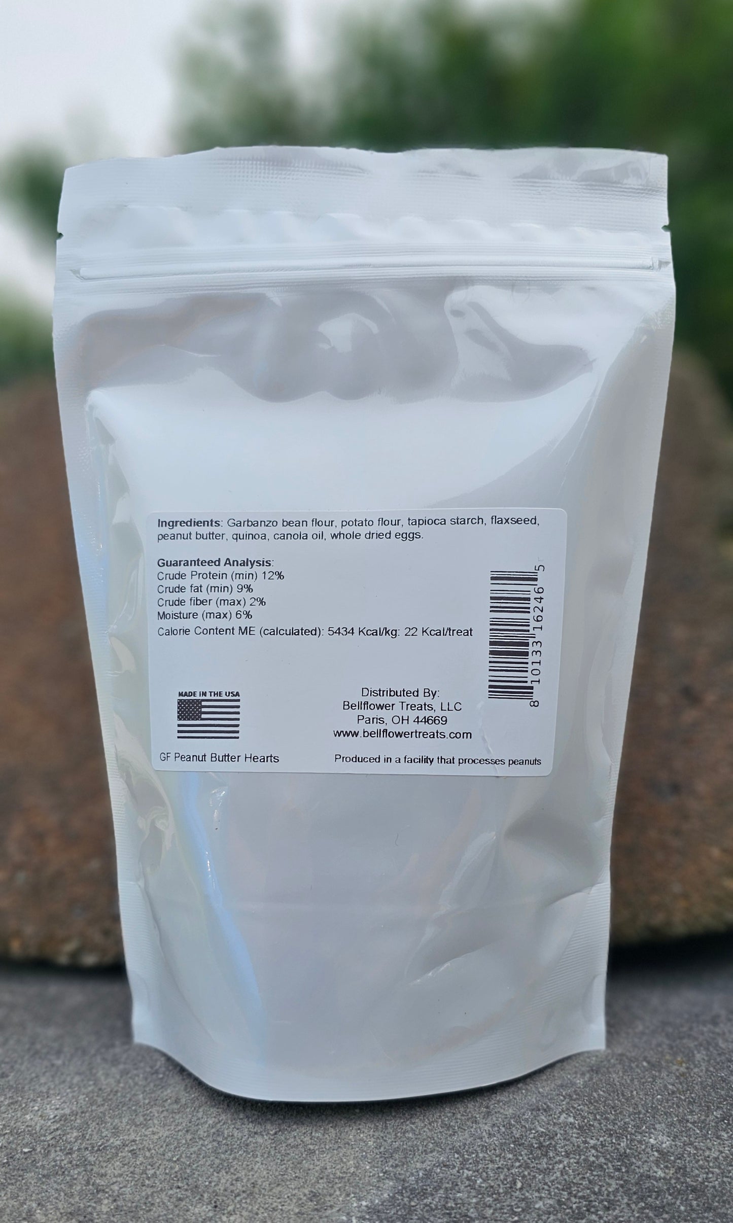 Dog. Peanut Butter Hearts, Grain Free 7oz bag
