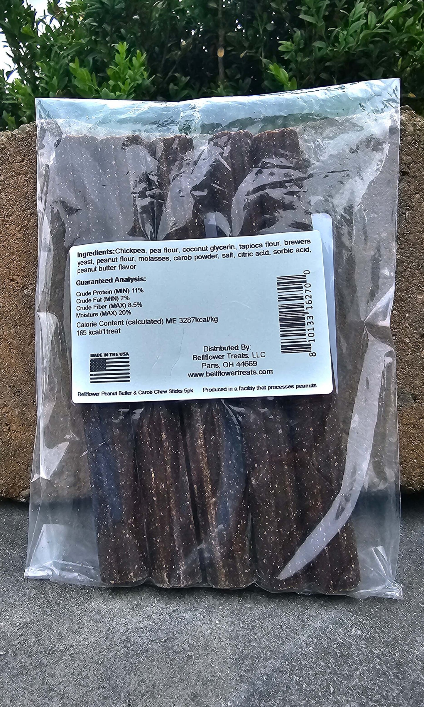 Dog. Peanut Butter & Carob Chew Sticks 5Pk