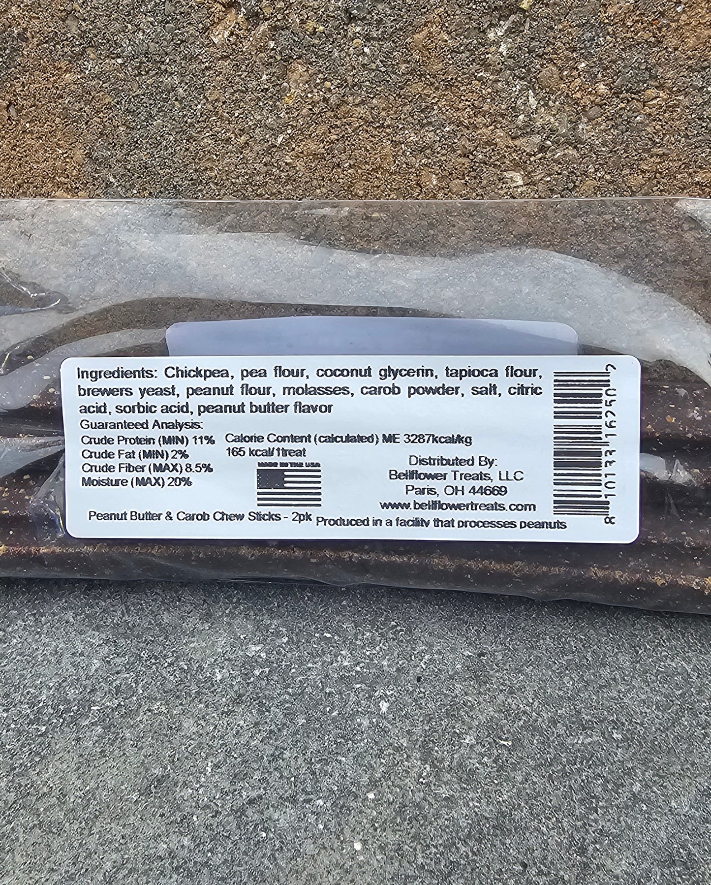 Dog. Peanut Butter & Carob Chew Sticks 2 Pk