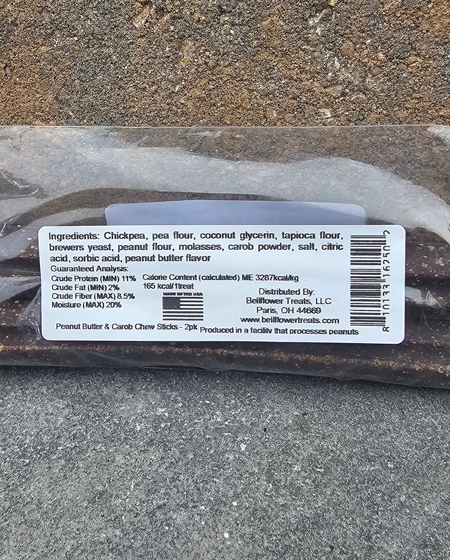 Dog. Peanut Butter & Carob Chew Sticks 2 Pk