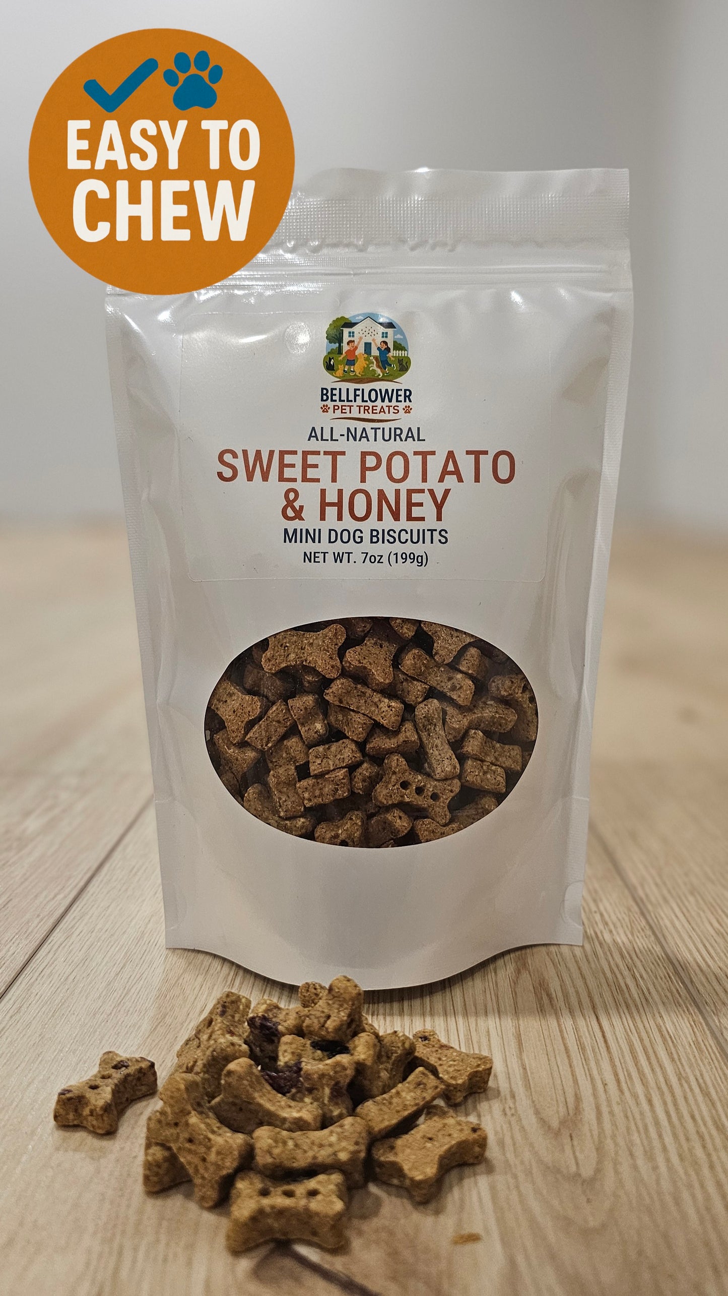 Dog. Sweet Potato & Honey Mini Bones 7oz bag