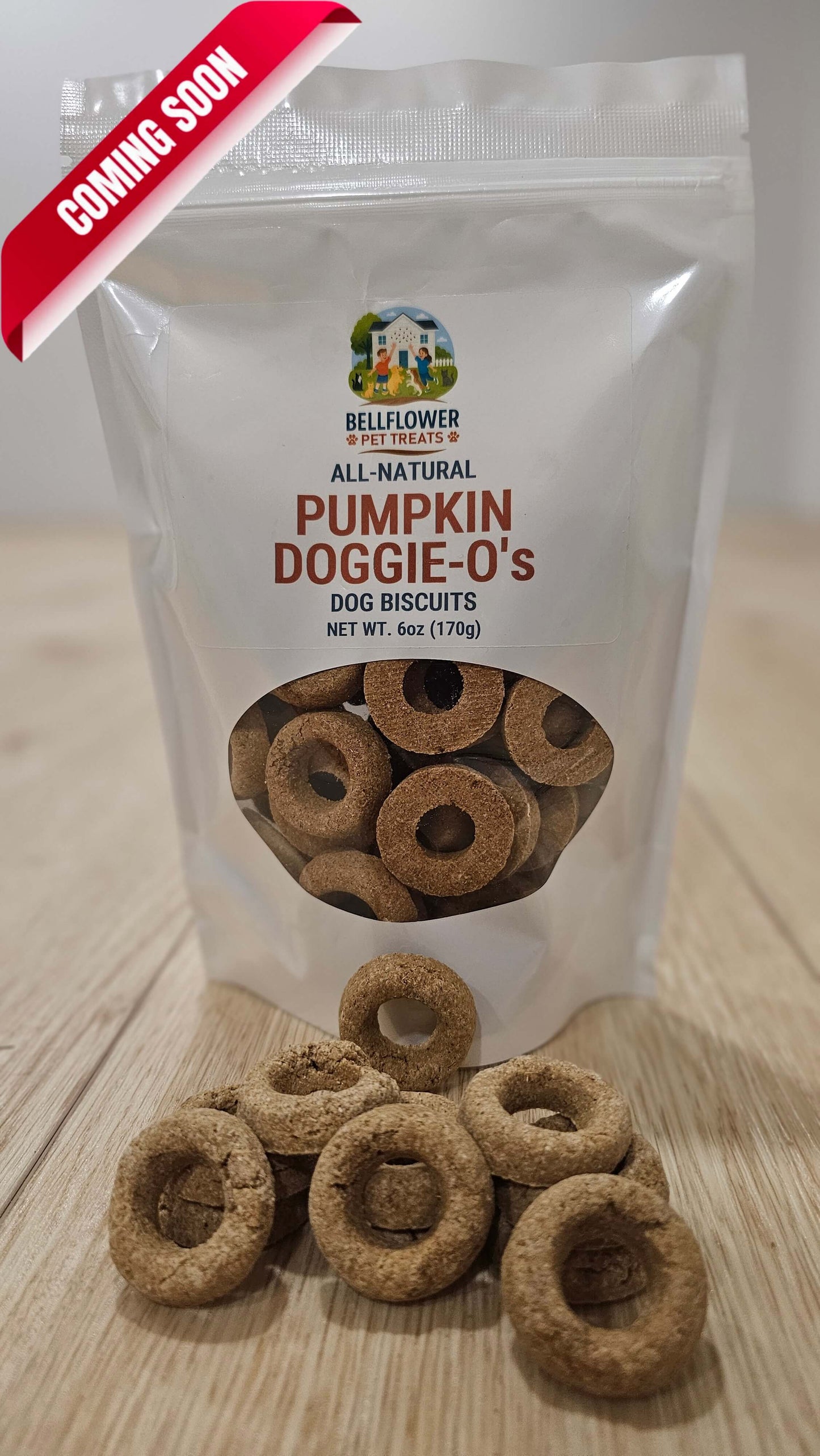 Pumpkin Doggie O's Treats 6oz bag