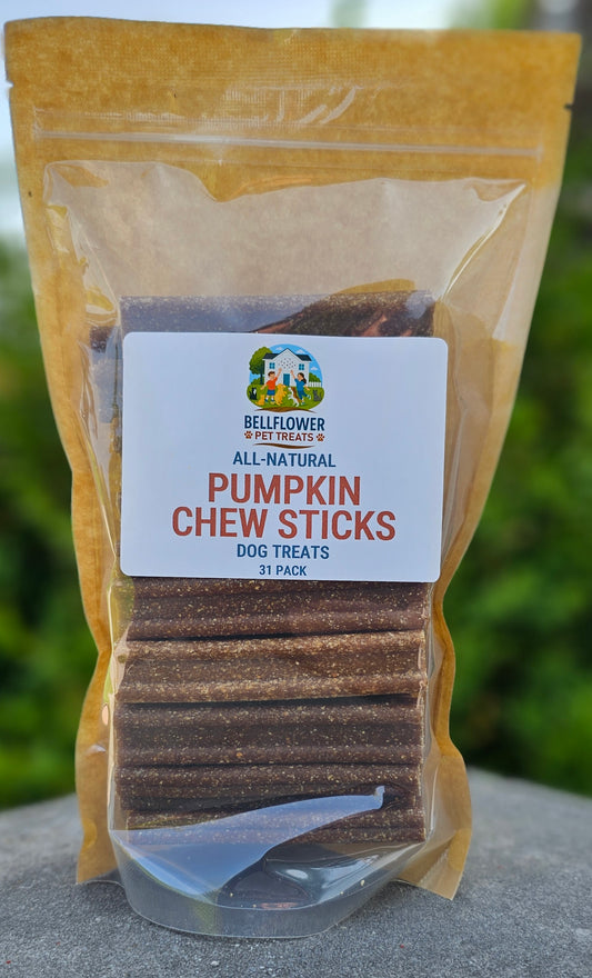 Dog. Pumpkin Sticks, Naturally Delicious & Aromatic 31pk