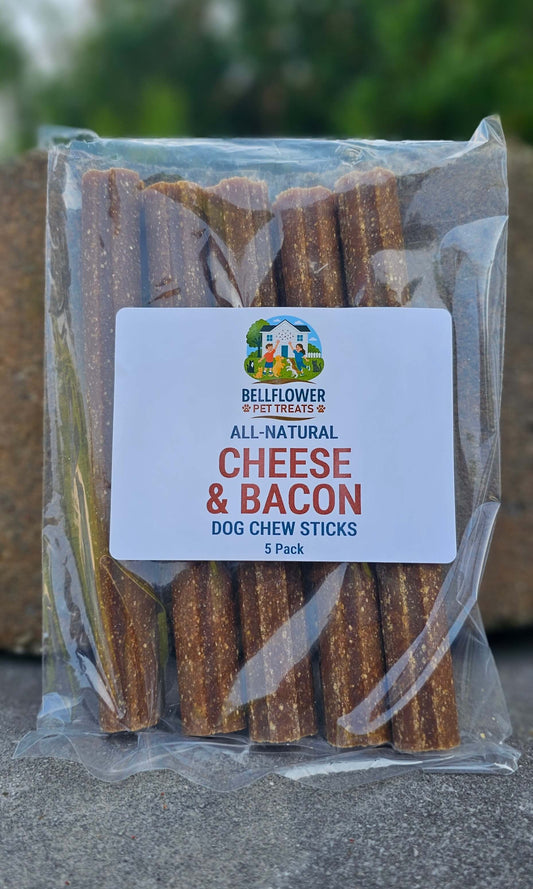 Dog. Cheese & Bacon Chew Sticks 5pk.