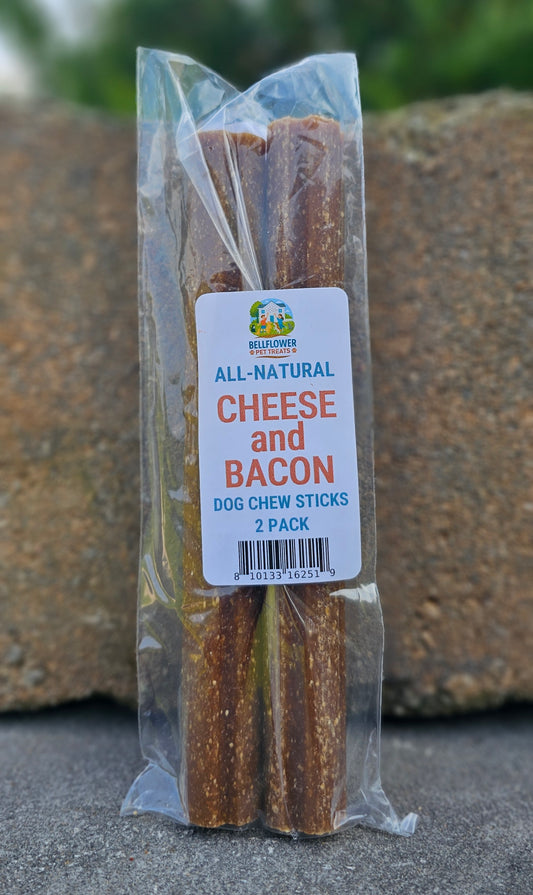 Dog. Cheese & Bacon Chew Sticks 2pk.