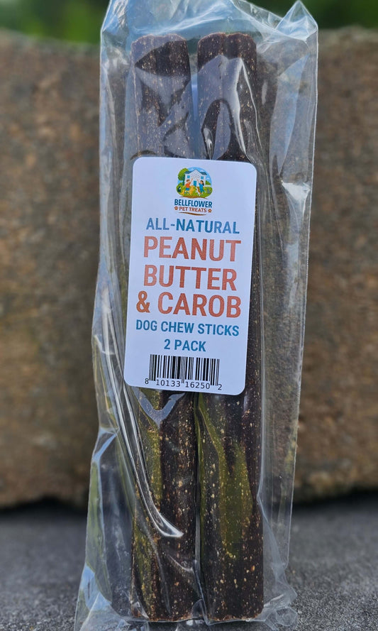 Dog. Peanut Butter & Carob Chew Sticks 2 Pk
