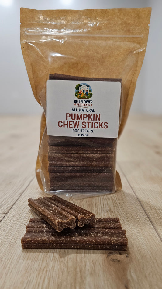 Dog. Pumpkin Sticks, Naturally Delicious & Aromatic 31pk